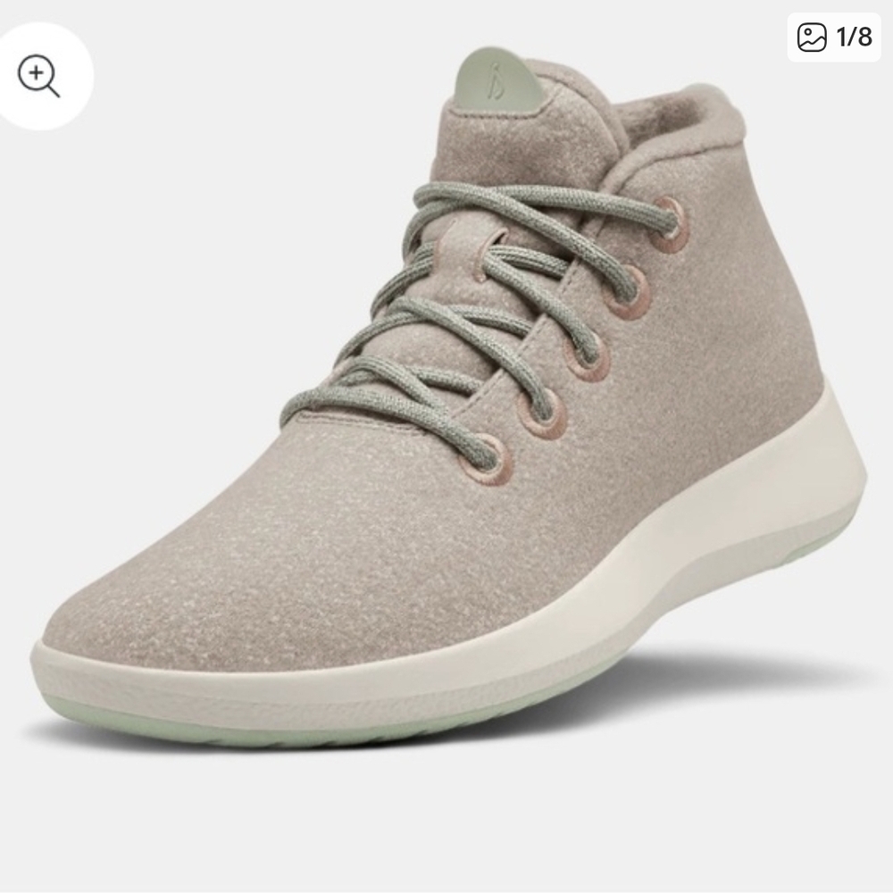 Allbirds Women's Light Gray High-Top Sneakers